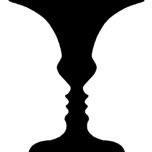 Negative space in a vase