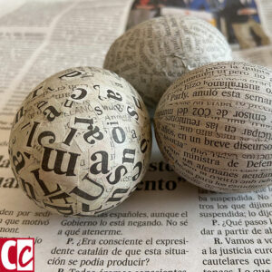 Newspaper eggs
