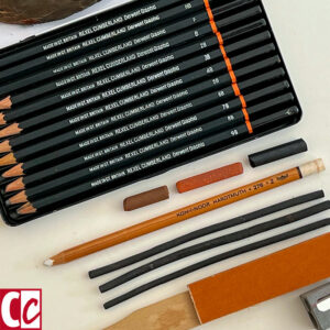 Pencils, conté, and charcoal