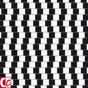 Optical illusion: Are the grey lines parallel?